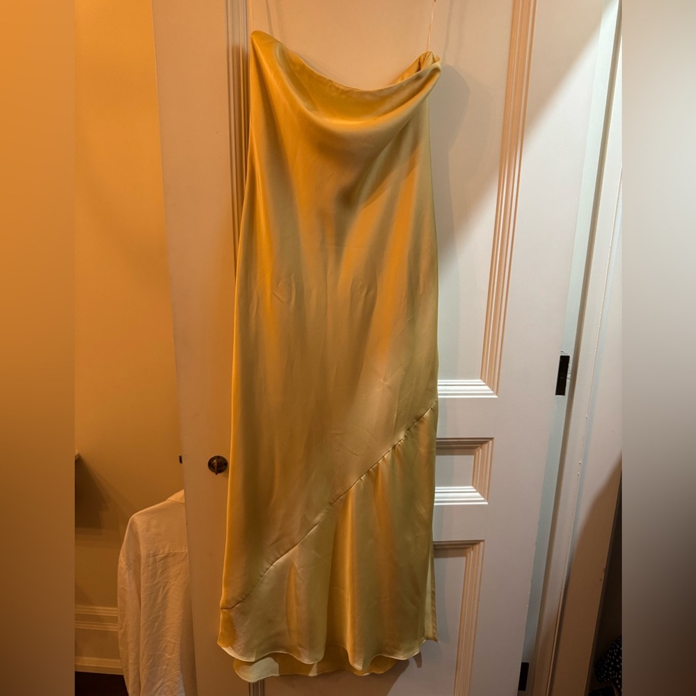Heartloom Golden Satin Dress Size s